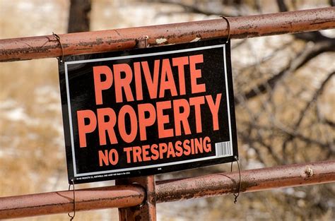 There are likely no trespassing signs to keep people away from what could be a safety hazard. . Trespassing on condemned property